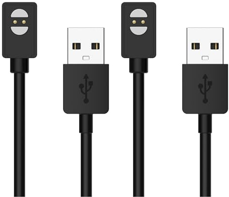 RuenTech Chargeur Compatible avec Les écouteurs Haylou PurFree Open-Ear Bone-Sound, câble de Chargement USB de Remplacement, Station de Charge Compatible avec Les écouteurs de Sport sans Fil Haylou P
