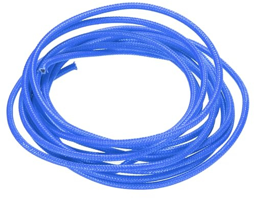 QUARKZMAN 14 AWG Silikon Elektrokabel 2 mm² 3 Meter Flexibles Hochtemperatur Geflochtenes Kabel Verzinnter Kupferdraht für Industrie KFZ DIY RC-Autos Boote LED Licht Blau