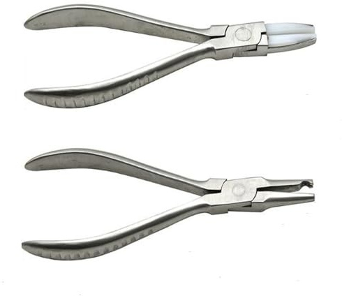 Airgoesin 2pcs Nose Pad Arm Adjusting Pliers Optical Hand Tool Frames Eye Glasses Clamp Adjusting Eyeglass Arms Frame Plier Multi-purpose Optical Optician Tool