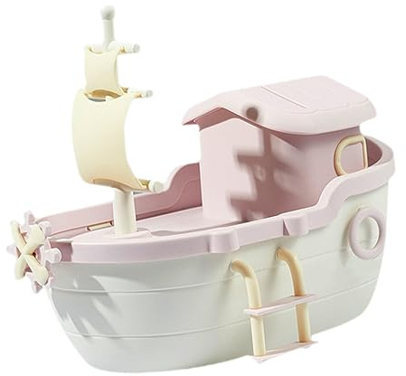 RORPOIR Alcancía para Guardar Monedas de Plástico para Niños Diseño de Barco Pirata y Ahorrar Dinero Hucha Decorativa Irrompible y Fácil de Cuidar