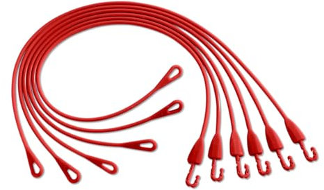 3 Pagen Pinzas para enrollar rollos de carne y repollo, reutilizables, fáciles de trabajar, aptas para lavavajillas y 100% aptas para alimentos, juego de 6 unidades de silicona en color rojo