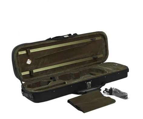 Geigenkasten Schwarzer Oxford-Stoff-Geigenkoffer Schaumstoff-Geigenkoffer 4/4-1/8 Voller Schutzkoffer Für Violine(A,1/2)