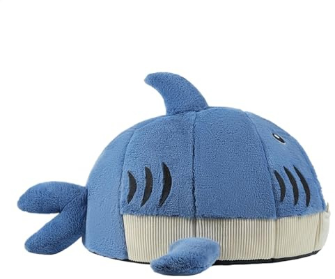 Ungtyb Katzenhöhle Nest, Hai Haustier Zwinger Warme Katzenhöhle Indoor Kätzchen Nest Winter Haustier Bett Haifisch Form Bett Winter Warm Haustier Höhle Winter Warm Shark Pet Höhle Bett Für Katzen