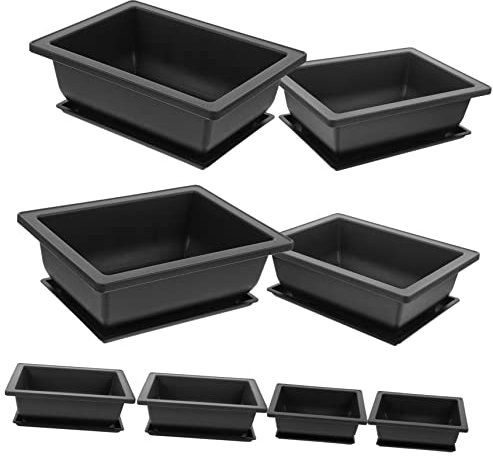 Toddmomy 8sätze Teiliges Rechteckige Bonsai-töpfe Mit Untersetzern Eleganter Blumentopf Für Sukkulenten Und Pflanzen Für Garten Balkon Und Innenräume