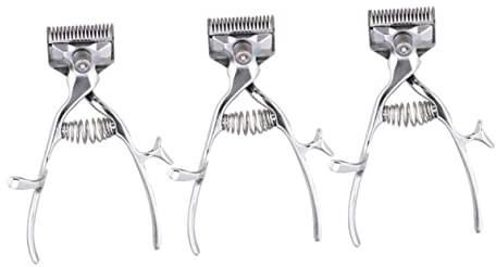 DEARMAMY 3pièces Tondeuse Manuelle Silencieuse Pour Chiens Et Chats Outil De Toilettage Coupe De Poils Douce Et Pratique Pour Animaux