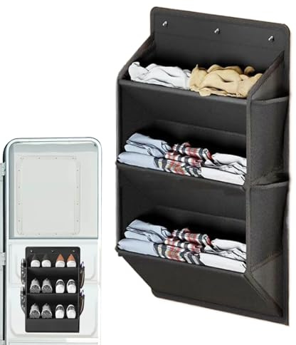 Aufbewahrungslösungen für Wohnmobile, 3-lagige Hausschuh-Halterung für Wohnmobile, Wandmontage, Schuhtasche für Eingangsbereich, Wohnheim, Wäsche, Schlafzimmer, Badezimmer, Speisekammer