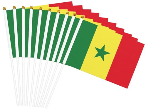 Drapeau du Sénégal imprimé pratique, drapeau léger, décoration intérieure et extérieure, événements et fêtes