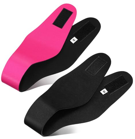 minkissy Fascia Protettiva per Orecchie da Nuoto per Ragazzi in Neoprene Regolabile e Lavabile in Lavatrice, 2 Pezzi per Protezione Auricolare Durante Surf e Balletto