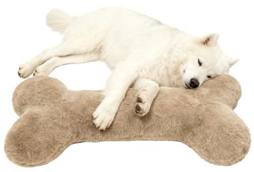 Hundespielzeug aus gefülltem Knochen – 70 cm Plüsch-Komfortkissen, weiches kaubares Hundekissen, Komfortkissen für Besitzer, Trainer, Tierliebhaber, Wohnung, Büro, Schlafzimmer, Wohnzimmer