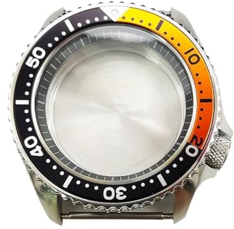 1 st herrklocka i safirfärgat 42 mm rostfritt stål, lämplig for NH35/NH36 SKX007-urverket(G9,Ore glass)