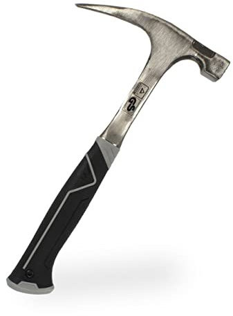 Snickare med 2K specialhandtag hammare smidd lamellhammare helstål VPA GS takskydd professionell snickare murare