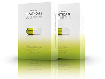Dr. Rilling Silicium Plus – Kolloidales Silizium mit Calcium & Magnesium, 80 Kapseln, vegan, Made in Germany, Calcium und Magnesium unterstützen Energiestoffwechsel, Muskelfunktion, Zähne & Knochen