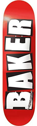 Baker Plateau Skate Brand Logo White 7.3