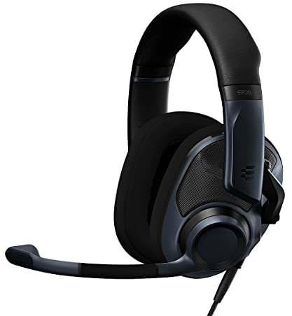 EPOS H6Pro - Open Acoustic Gaming Headset with Mic, Lightweight & Comfortable Design, Xbox, PS4, PS5 & PC Headset - Black