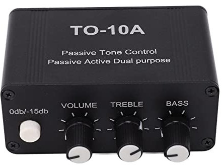 Mini Stereo Audio Preamplifier, Small Headphone Amplifier NE5532 Home Radio Accessories Treble Bass Volume Treble Bass Volume Control Preamplifier Control Amplifier with RCA 3.5mm Input Output¡