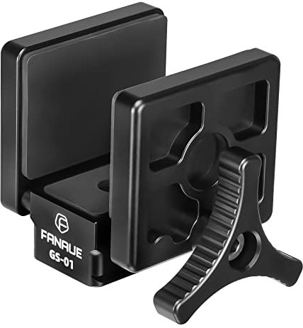 FANAUE GS-01 Arca Swiss Rifle Saddle Mount, Hunting Tripod Clamp with Quick Release Plate, Shooting Tripod Rest, Enhanced Accuracy Ball Head & Adapter for Hunting and Shooting