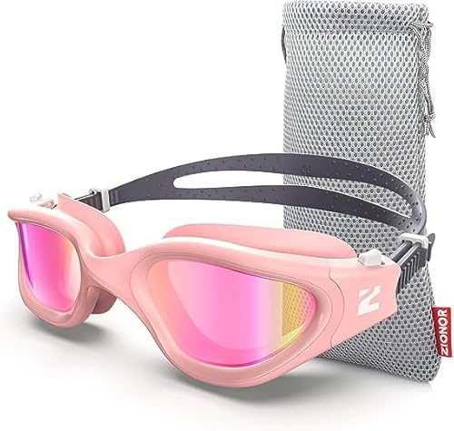ZIONOR Gafas de natación G1SE para hombre y mujer, con protección UV, antivaho, cómodas, profesionales