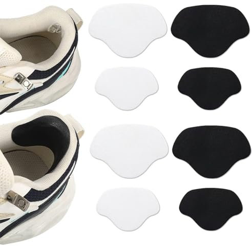 4 Pares de Parches para Reparación y Prevención de Agujeros en Zapatillas, Adhesivo para Talones - Compatible con la Mayoría de Zapatos