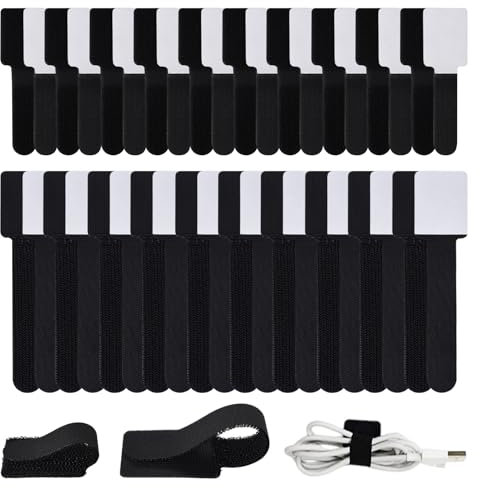 Feltro Adesivo, Adesivi Biadesivo Extra Forte, Nero, 20 PCS 150mm x 35mm, 20PCS 90 x 30mm, Riutilizzabile Feltro Adesivo Forte, Pad Biadesivo per Casa, Ufficio, Pareti, Pavimento
