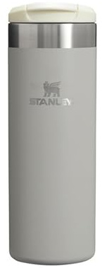 STANLEY Aerolight Transit Termo Cafe para Llevar 0.47L - Mantiene el Calor Durante 8 Horas - Compatible con Soporte para Coche - Taza Café Antifugas - Apta Para Lavavajillas - Ash
