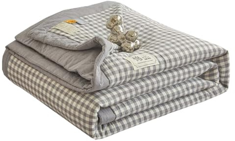 Primaverile Estivo Copriletto Trapuntino Cotone Per Letto Per Singolo/ Matrimoniale/Una Piazza e Mezza Morbida Coperta Leggera Trapunta Estiva Morbido E Confortevole(Color 23,150x200cm/only 1 Quilt)