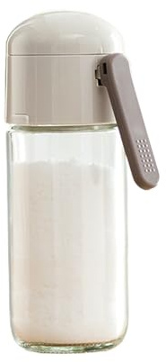 Bottiglia shaker per condimenti, dosatore quantitativo di sale da 0,5 g, con design a pressione, contenitore a tenuta stagna per zucchero, spezie, per cucina, fornelli, cucina da tavolo, barattolo