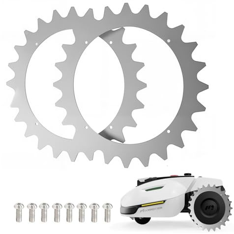 Punte per Yuka Mini, robot tosaerba, chiodo in acciaio inox, sbavatura con 8 viti in acciaio inox 252 x 2 mm per YUKA 1500/2000