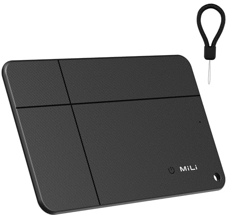 MiLi MiCard Wallet Tracker für Android & iOS, kabellos wiederaufladbare Smart Tracking Karte mit NFC-Visitenkarte, kompatibel mit Mein Gerät Finden & Wo ist?, für Geldbörse/Koffer/Taschen
