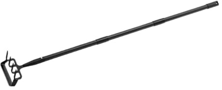 TOYANDONA Rastrillo Pequeño y Azada de Estribo para Jardinería Manual, 3 Secciones de 1,2 M de Acero Inoxidable Ligero, Herramienta Multifuncional para Deshierbar y Labrar en Jardín y Patio