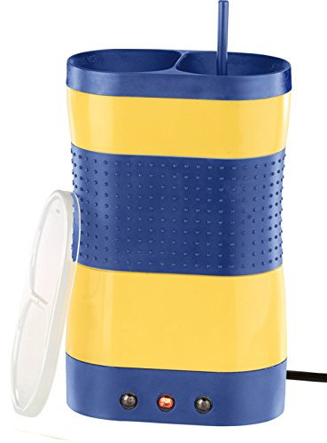 Rosenstein & Söhne Stangenei Maschine: Vertikaler Doppel-Eierkocher 'Ei am Stiel', 420 W (Ei am Stil, Rührei Stiel, Lunchbox)