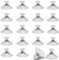 FOGAWA 20Pcs Suction Cups Window Suckers Glass Suction Pads 40mm M5 Threads Clear Plastic Sucker Pads Without Hooks for Decor Camping Car Caravan Kitchen Toothbrush Soap Suction Holder