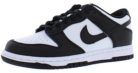 Nike Dunk Low (GS), Turnschuhe für Kinder und Jugendliche, Weiß Schwarz und Weiß., 36 EU