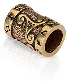 NKlaus Bartschmuck Bartperle TriskelionBartschmuck Wikingerschmuck Bronze 4356