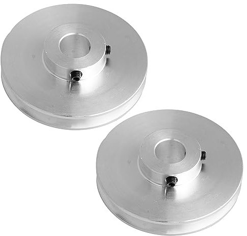 CNBTR 2 Stück Aluminium-Riemenscheibe, V-Riemenscheibe, 1,2 cm Bohrung für Motorwelle