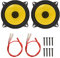 A Pair MAX 600W Full Range Car Speaker 6in 4 Way Coaxial Speaker Bass Stereo 4 Voice 4 OHMS Speakers Upgrade for Car Audio System Modification