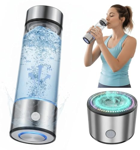Aqua Vital Portable Rechargeable Hydrogen Water Bottle with Hydrogen, Ionizer for Home, Office, Travel with Charger