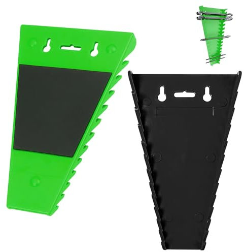 2 Pezzi Supporto Organizer Magnetico per Chiavi Inglesi, Pannello Porta Attrezzi da Parete, Porta Attrezzi, Porta Chiavi Inglesi, per la Memorizzazione di Metrica da per 5 mm a 27 mm