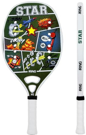 Top Ring Racchetta Beach Tennis Star - 100% Carbon 3K - Spessore 22 mm.