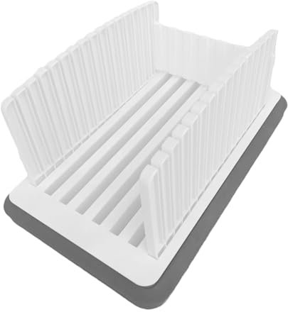 Bread Slicers for Homemade Bread, Foldable Bread Slicer, Bread Maker with Crumb Tray, Bread Slicer Baking Slicer Bread Crumb, Bread Slicing Cutting Board for Bread Bagels Cakes Loaves