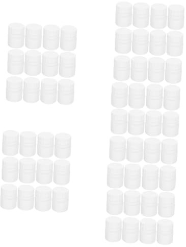 ULTECHNOVO 60 Stk Kleine 30-ml-medizinflasche Tablets Kapseln Tablettenbehälter Mit Schraubverschluss Leere Tablettenflaschen Für Pillen Tablettendose Leere Tablettenfläschchen Klar Weiß Hdpe