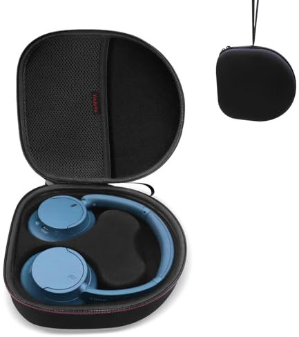 Étui de Voyage pour Casque sans Fil Sony WH-CH710 WH-CH720N WH-1000XM4, JBL Tune 720BT 710BT avec Compartiment intérieur Amovible, Noir