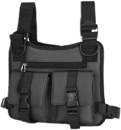 Renchey Sac Poitrine Homme,Sac Ventral Léger Randonnée | Équipement de Sécurité Personnelle pour Voyage Fitness Randonnée Vélo Camping Plein Air