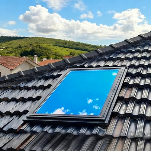 Skylight för sluttande/platt tak – vind solrum, manuell ventilation, däckinstallation, energieffektiv belysning välskydd, perfekt för heminredning