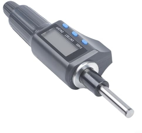 Cabezal de micrómetro digital 0-25 mm, medidor electrónico con 0,001 mm para resolución, tornillo de medición de precisión