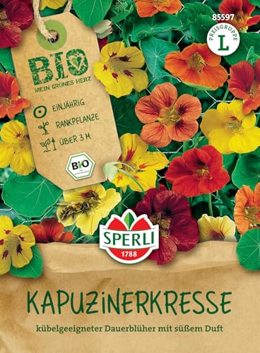 Sperli Kapuzinerkressesamen 85597, Sommerblumensaat | Rankpflanze, Kübelgeeignet, süßer Duft