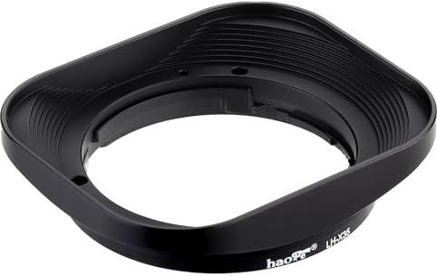 Haoge LH-X35 Bajonett Quadratisch Metall Gegenlichtblende für Fujifilm Fuji Fujinon XF 35mm f/2 R WR XF35mmF2, XF 23mm f2 R WR XF23mmF2 und XC 35mm F2 XC35mmF2 Objektiv ersetzt LH-XF35-2