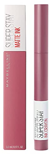 Maybelline New York Superstay Kit 1x Matte Ink Lip Tint Farbe 15 Lover 1x Ink Crayon Lippenstift Gel Bleistift Farbe 25 Stay Exceptional
