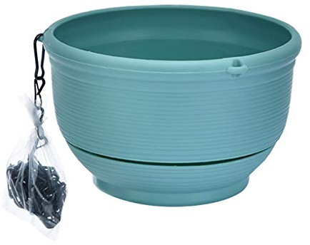 Vasi da Fiori, Vasi da Giardino Secchi Appesi Fioriera Appesa, Vaso da Fiori Appeso a Parete Famiglia in Resina Fissato al Muro (Color : Green, Size : XL) (Green S)