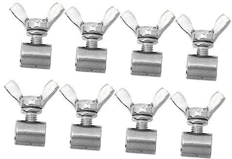 SOLUSTRE 8Pezzi in Inossidabile per Cavo Filo Clip per Cavo Filo con Vite per Resistente alla Corrosione e per e
