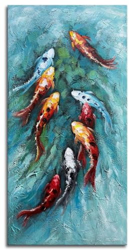 zoinart Oil Painting on Canvas Vertical Wall Art 24x48 Inches